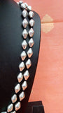 2 Line Silver Wax Bead Chain-Silver Neckpiece-House of Taamara-House of Taamara