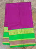 Aubergine/Green Kanjeevaram Silk Saree-Silk Saree-House of Taamara-House of Taamara
