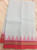 Beige/Orange/Pink Kanjeevaram Silk Saree-Silk Saree-House of Taamara-House of Taamara