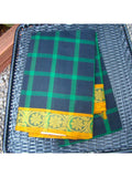 Black Checks Kanchi Cotton Saree-Saree-House of Taamara-House of Taamara