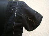 Black Cotton Blouse Size-40-Blouse-House of Taamara-House of Taamara