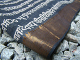 Black/Beige Kalamkari Cotton Saree-Saree-House of Taamara-House of Taamara