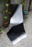 Black/Grey Linen Saree-Saree-House of Taamara-House of Taamara