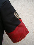 Black/Maroon Cotton Blouse Size-40-Blouse-House of Taamara-House of Taamara