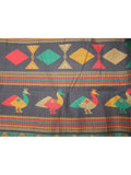 Black/Mustard Kanchi Cotton Saree-Saree-House of Taamara-House of Taamara