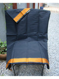 Black/Mustard Kanchi Cotton Saree-Saree-House of Taamara-House of Taamara