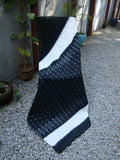 Black/White Ikat Cotton Saree-Saree-House of Taamara-House of Taamara