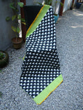 Black/White/Green Ikat Cotton Saree-Saree-House of Taamara-House of Taamara