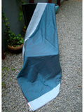 Blue Checks Khadi Cotton Saree-Saree-House of Taamara-House of Taamara