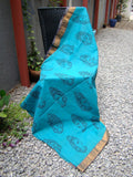 Blue Kalamkari Cotton Saree-Saree-House of Taamara-House of Taamara
