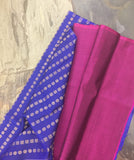 Blue Kanjeevaram Silk Pavadai (Pattu Langa)-Silk Saree-House of Taamara-House of Taamara