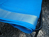 Blue Mangalgiri Cotton Saree-Saree-House of Taamara-House of Taamara
