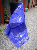 Blue Muslin Jamdani Saree-Saree-House of Taamara-House of Taamara