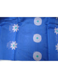 Blue Silk Cotton Saree-Silk Cotton Saree-House of Taamara-House of Taamara