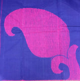 Blue Stripes Kanchi Cotton Saree-Saree-House of Taamara-House of Taamara