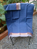 Blue/Grey Kanchi Cotton Saree-Saree-House of Taamara-House of Taamara