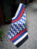Blue/White/Black Ikat Cotton Saree-Saree-House of Taamara-House of Taamara