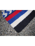 Blue/White/Black Ikat Cotton Saree-Saree-House of Taamara-House of Taamara