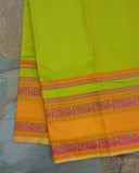 Double shade/Orange Kanjeevaram Silk Saree-Silk Saree-House of Taamara-House of Taamara