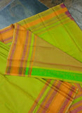 Double shade/Orange Kanjeevaram Silk Saree-Silk Saree-House of Taamara-House of Taamara