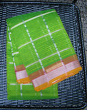 Green Checks Mangalgiri Silk Cotton Saree-Saree-House of Taamara-House of Taamara