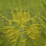 Green Cotton Blouse Size-42-Blouse-House of Taamara-House of Taamara