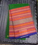 Green Kanchi Cotton Saree-Saree-House of Taamara-House of Taamara