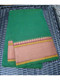 Green Kanchi Cotton Saree-Saree-House of Taamara-House of Taamara