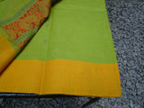 Green Kanchi Cotton Saree-Saree-House of Taamara-House of Taamara
