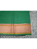 Green Kanchi Cotton Saree-Saree-House of Taamara-House of Taamara