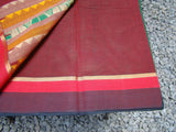 Green Kanchi Cotton Saree-Saree-House of Taamara-House of Taamara