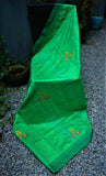 Green Tussar/Matka Silk Saree-Silk Saree-House of Taamara-House of Taamara
