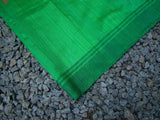 Green Tussar/Matka Silk Saree-Silk Saree-House of Taamara-House of Taamara