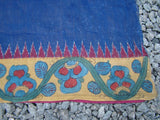Green/Blue/Pink Kalamkari Cotton Saree-Saree-House of Taamara-House of Taamara