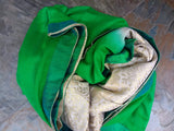 Green/Off White Moonga Tussar Silk Saree-Silk Saree-House of Taamara-House of Taamara