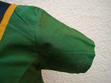 Green/Orange/Black Cotton Blouse Size-38-Blouse-House of Taamara-House of Taamara