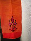 Green/Orange/Red Cotton Blouse Size-40-Blouse-House of Taamara-House of Taamara