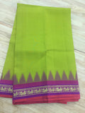 Green/Purple Kanjeevaram Silk Saree-Silk Saree-House of Taamara-House of Taamara