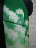 Green/White Shibori Silk Stole-Silk Stole-House of Taamara-House of Taamara