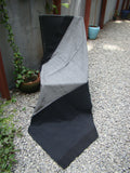 Grey/Black Cotton Saree-Saree-House of Taamara-House of Taamara