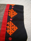 Grey/Black/Red Cotton Blouse Size-40-Blouse-House of Taamara-House of Taamara