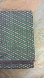 Grey/Green/White Ikat Silk Cotton Fabric-Yardage-House of Taamara-House of Taamara