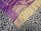 Lavender Chanderi Silk Cotton Applique Work Saree-Silk Cotton Saree-House of Taamara-House of Taamara
