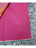 Magenta Checks Kanchi Cotton Saree-Saree-House of Taamara-House of Taamara