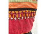 Maroon/Black Cotton Blouse Size-42-Blouse-House of Taamara-House of Taamara