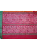 Maroon/Green Kanchi Cotton Saree-Saree-House of Taamara-House of Taamara