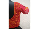 Maroon/Mustard Cotton Blouse size-40-Blouse-House of Taamara-House of Taamara