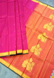 Maroon/Orange Kanjeevaram Silk Saree-Silk Saree-House of Taamara-House of Taamara