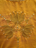 Mustard Cotton Blouse Size-38-Blouse-House of Taamara-House of Taamara