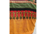 Mustard/Black Cotton Blouse Size-36-Blouse-House of Taamara-House of Taamara